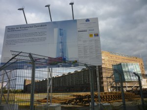 Frankfurt Grossmarkthalle van Frankfurt in de wijk Ostend. Het complex uit 1928 wordt in 2014 de thuishaven van de Europese Centrale Bank.