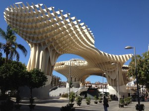 Metropol Parasol op Plaza de la Encarnacíon in Sevilla.